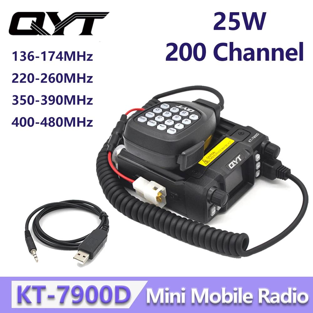 QYT KT-7900D    Ĺ 136-174/220-260/350-390/400-480MHz ̴  , 200CH FM Ÿ  , 25W